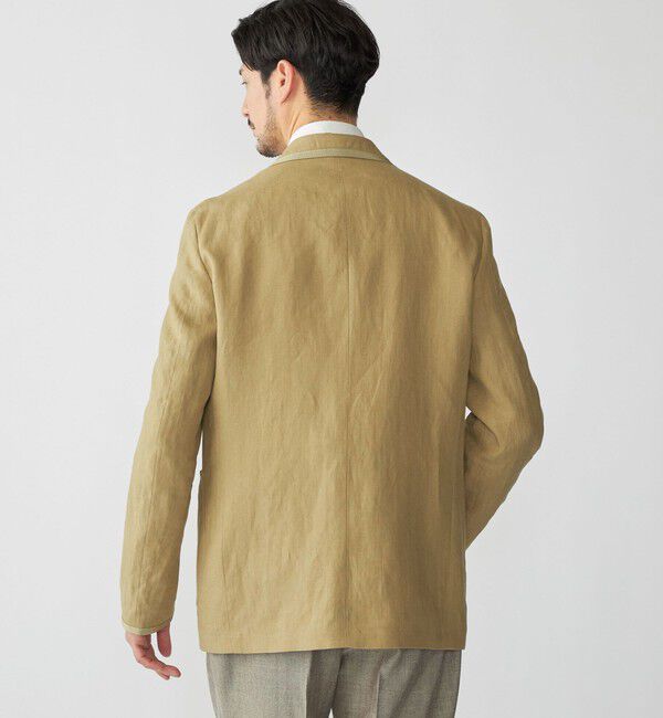 SHIPS「【SHIPS別注】CARUSO: リネン パイピング ジャケット」|テーラードジャケット|