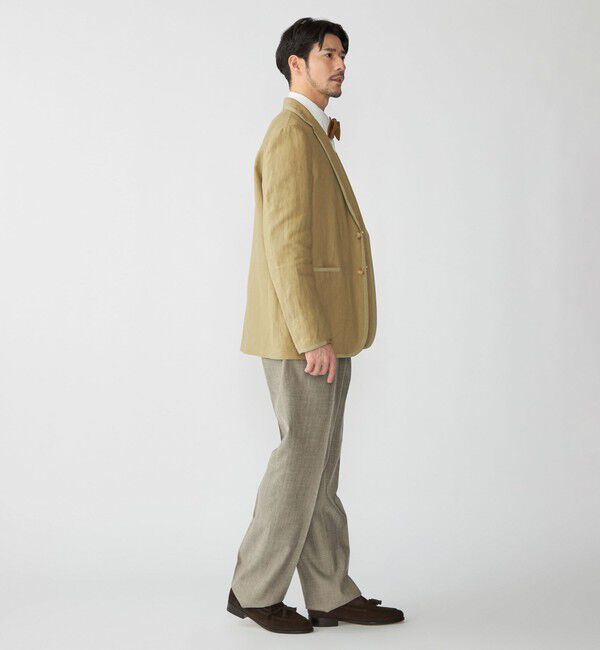 SHIPS「【SHIPS別注】CARUSO: リネン パイピング ジャケット」|テーラードジャケット|