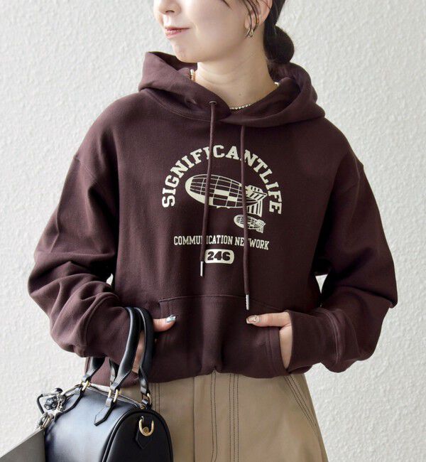 SHIPS any「【SHIPS any別注】THE KNiTS:〈洗濯機可能〉ロゴプリント フーディー パーカー」|パーカー|