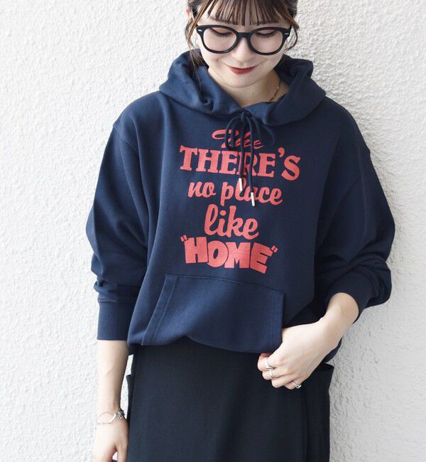 SHIPS any「【SHIPS any別注】THE KNiTS:〈洗濯機可能〉ロゴプリント フーディー パーカー」|パーカー|