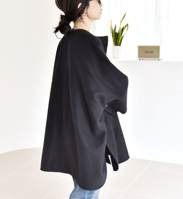 quaranciel「quaranciel: スライバー ウール ミックス クルーネック コート」|ノーカラーコート|