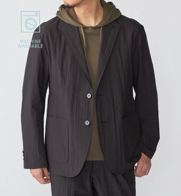 SHIPS「SHIPS:〈洗濯機可能〉CO+ ジャケット(セットアップ対応)」|テーラードジャケット|ブラック