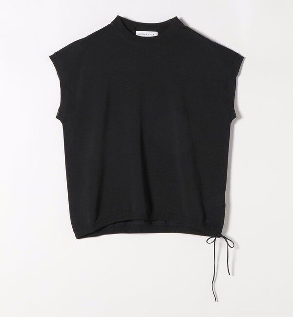 quaranciel「《予約》quaranciel:〈手洗い可能〉ドロスト フレンチスリーブ シアー ニット プルオーバー」|ニット・セーター|