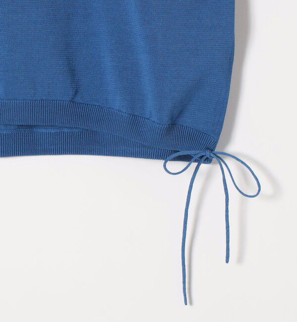 quaranciel「《予約》quaranciel:〈手洗い可能〉ドロスト フレンチスリーブ シアー ニット プルオーバー」|ニット・セーター|