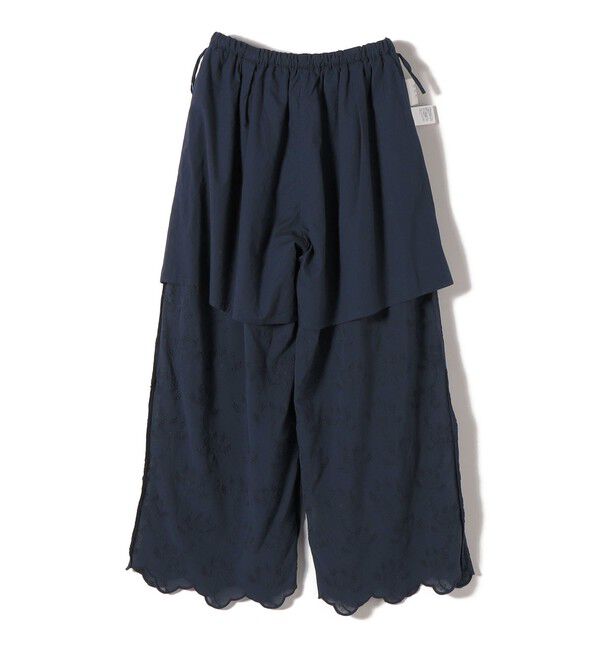 SHIPS for women「《予約》【SHIPS別注】crinkle crinkle crinkle:〈手洗い可能〉3D 刺繍 ワイド パンツ」|その他|