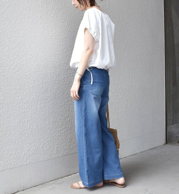 SHIPS Colors 「《予約》SHIPS Colors:〈汗染み軽減・吸水速乾〉ASSET(TM) ギャザー ブラウス◆」|シャツ・ブラウス|