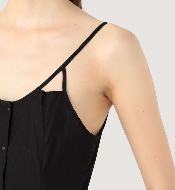 DES PRES「パラシュートナイロンワッシャー サーキュラーキャミソールワンピース」|ワンピース|