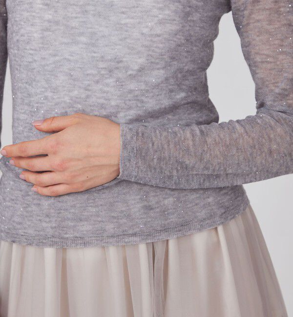 Ballsey「ミニスパンコール クルーネックプルオーバー」|ニット・セーター|