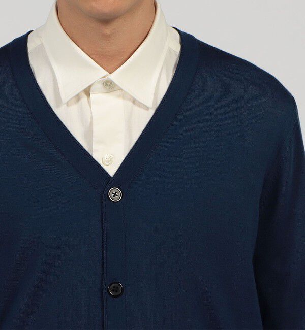 TOMORROWLAND MENS「TOMORROWLAND tricot スーパーファインメリノウール Vネックカーディガン」|カーディガン|