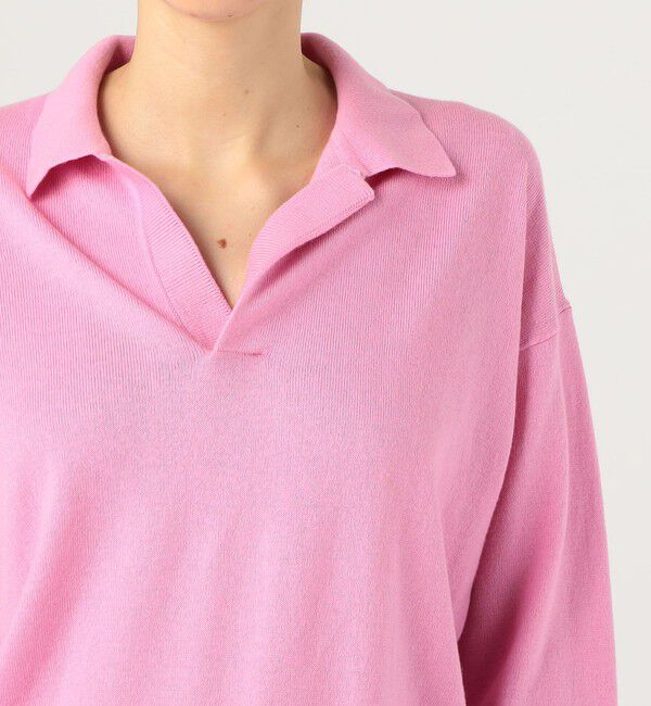 MACPHEE「コットンウール ポロプルオーバー」|ニット・セーター|