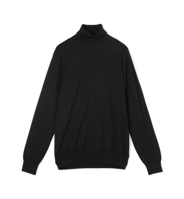 TOMORROWLAND MENS「TOMORROWLAND tricot スーパーファインメリノウール タートルネック」|ニット・セーター|19 ブラック