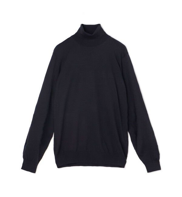 TOMORROWLAND MENS「TOMORROWLAND tricot スーパーファインメリノウール タートルネック」|ニット・セーター|69 ネイビー