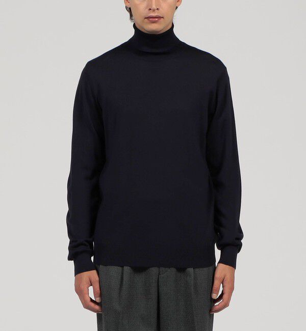 TOMORROWLAND MENS「TOMORROWLAND tricot スーパーファインメリノウール タートルネック」|ニット・セーター|