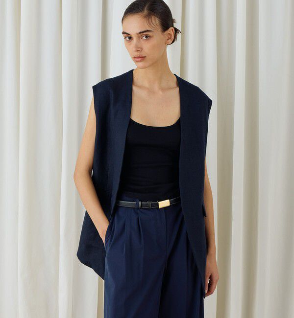 DES PRES「ファブリックコンビ Vカラージレ」|ベスト・ジレ|