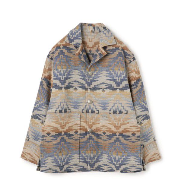 TOMORROWLAND MENS「【別注】PENDLETON ウールブランケット ジャケット」|ブルゾン・スタジャン|66 ブルー系