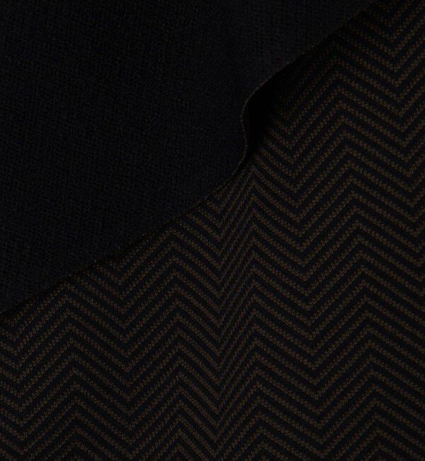 DES PRES「ヘリンボーンダブルフェイス トライアングルカラーコート」|その他|