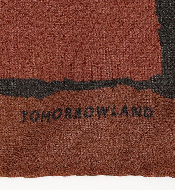 TOMORROWLAND GOODS「TOMORROWLAND ウール プリントスカーフ」|バンダナ・スカーフ|