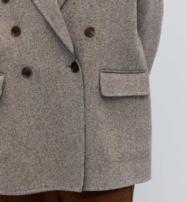 BACCA「オートミールダブルフェイス リバージャケットコート」|テーラードジャケット|