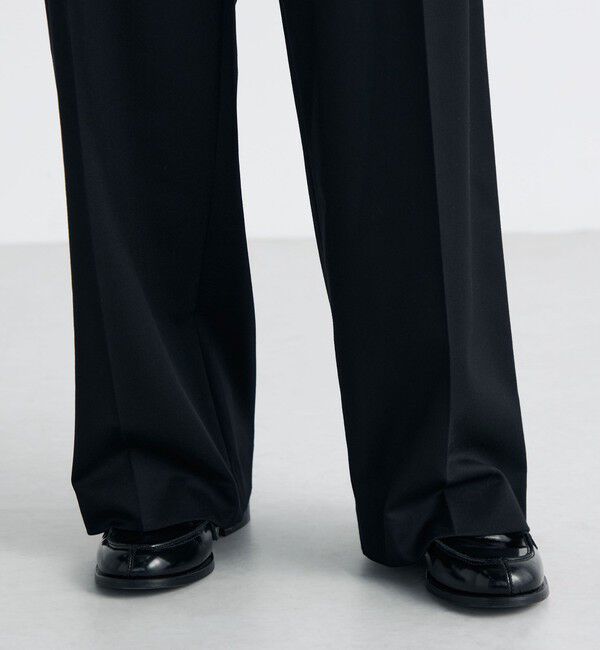 Edition「Super160's ウールツイル 2タックワイドスラックス」|スラックス|