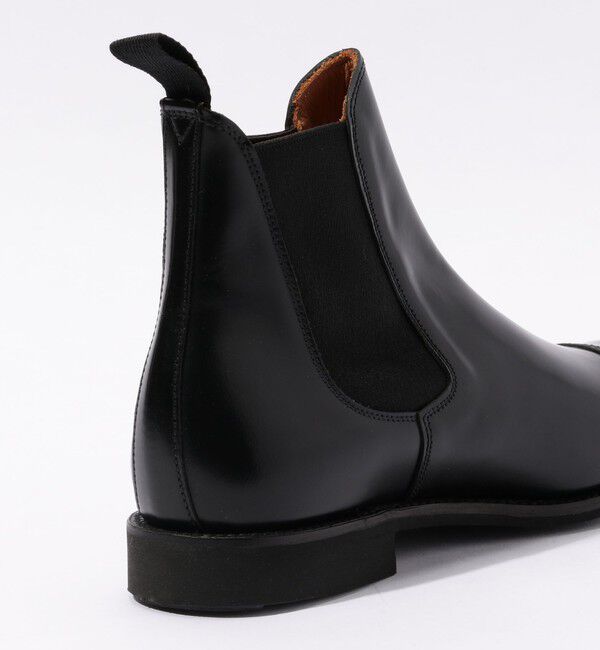 TOMORROWLAND GOODS「SANDERS ポリッシュドレザー チェルシーブーツ」|ショートブーツ|