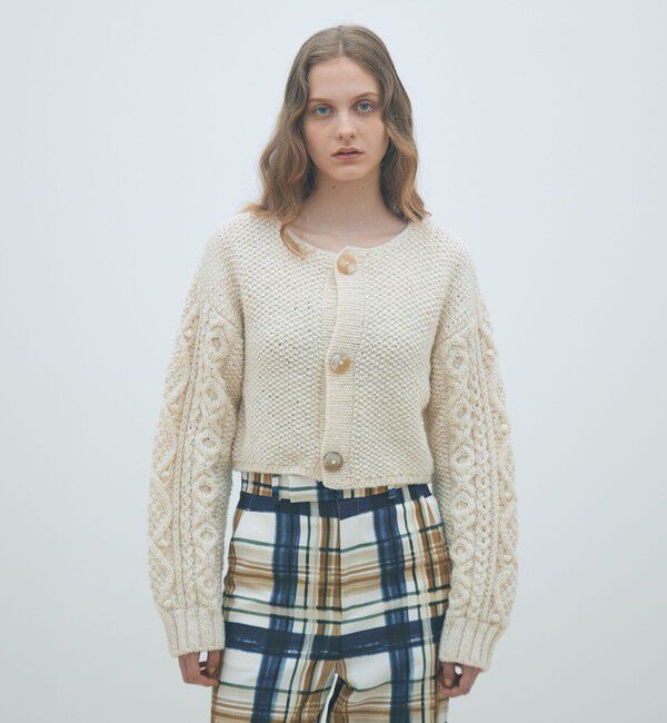 MACPHEE「ハンドニット ショートカーディガン」|カーディガン|