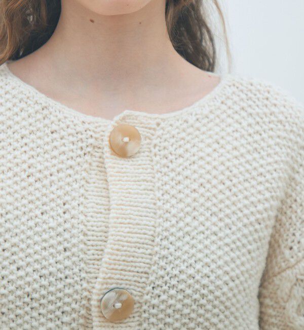MACPHEE「ハンドニット ショートカーディガン」|カーディガン|