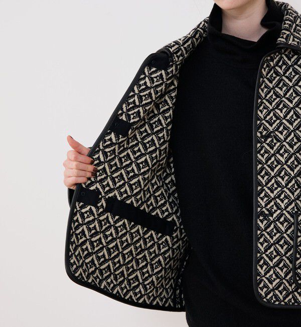 GALERIE VIE「ウールテシード バルカラーショートコート」|その他|