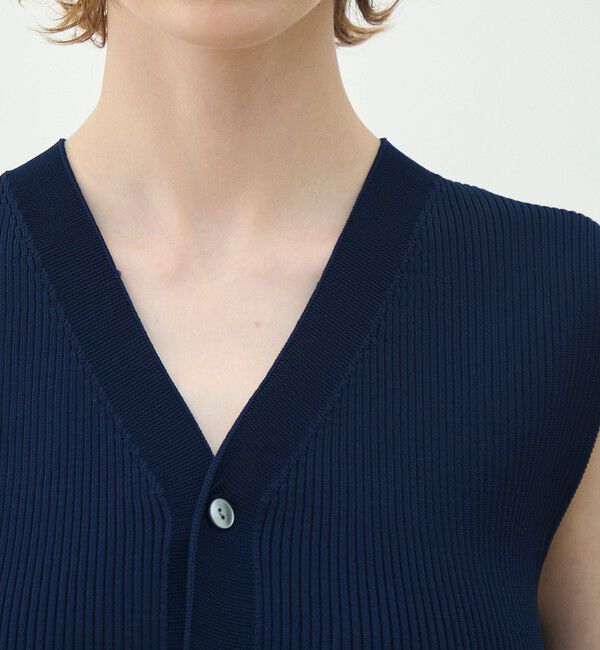 MACPHEE「フォームニット ペプラムベスト」|ベスト・ジレ|