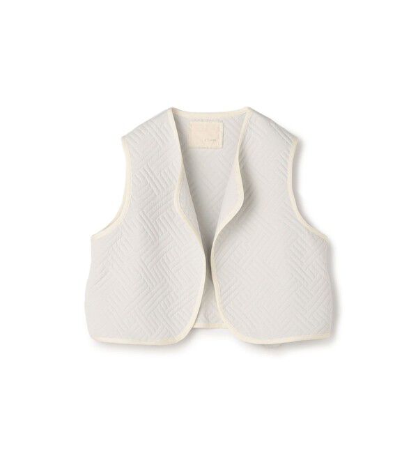 TOMORROWLAND GOODS「【別注】V::room キルティング ショートベスト」|ベスト・ジレ|13 ライトグレー
