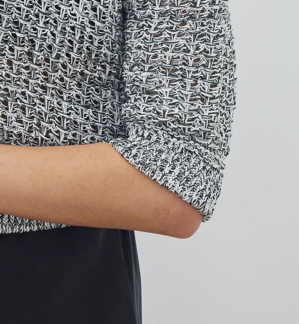 DES PRES「ギマコットン ハーフスリーブポロカーディガン」|カーディガン|