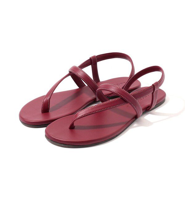 TOMORROWLAND GOODS「LAOCOONTE Barcelona Sofia フラットサンダル」|サンダル|35 レッド