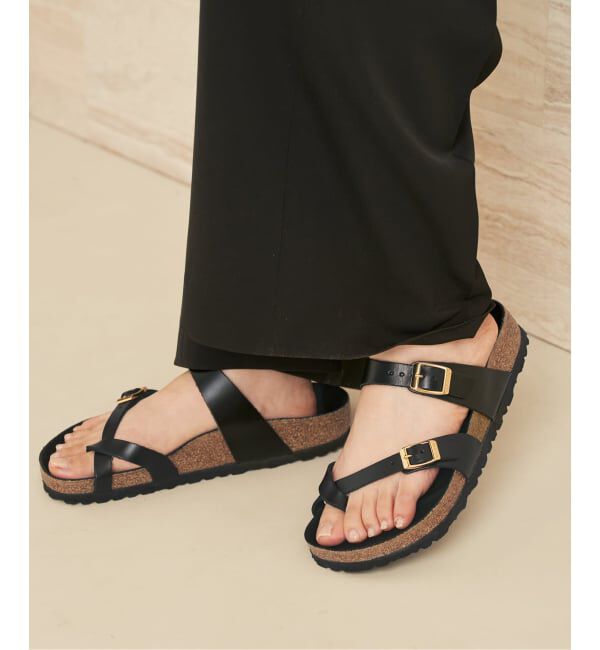 Plage「《予約》BIRKENSTOCK / ビルケンシュトック Mayari LENA Amalfi Black HEX サンダル」|サンダル|
