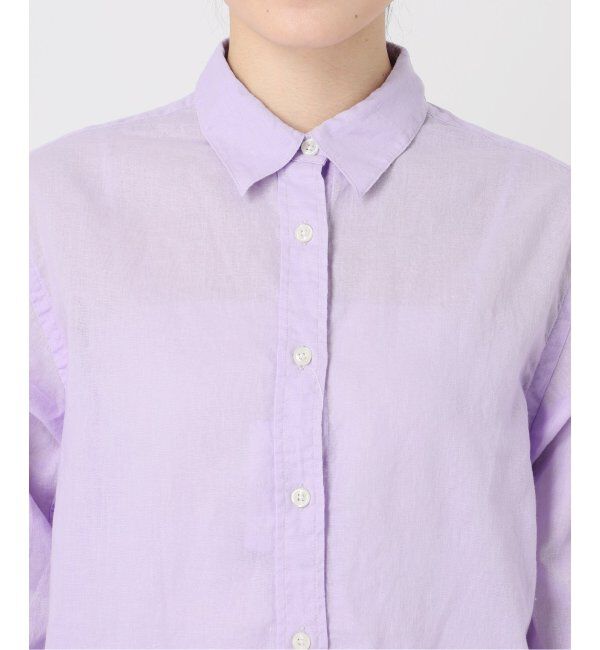 SLOBE IENA「《追加2》リネンコットンレギュラーシャツ」|シャツ・ブラウス|