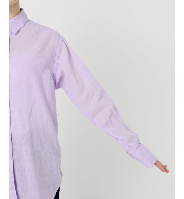 SLOBE IENA「《追加2》リネンコットンレギュラーシャツ」|シャツ・ブラウス|