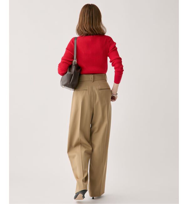 VERMEIL par iena「SLOWOOL Vネック プルオーバー」|ニット・セーター|