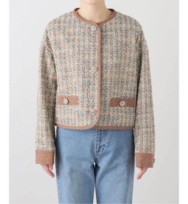 IENA LA BOUCLE「IENA LA BOUCLE LINTONツィードブルゾン」|その他|