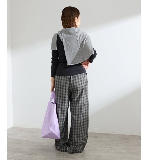 IENA「ウォッシャブル ギンガムチェックイージーパンツ」|その他|