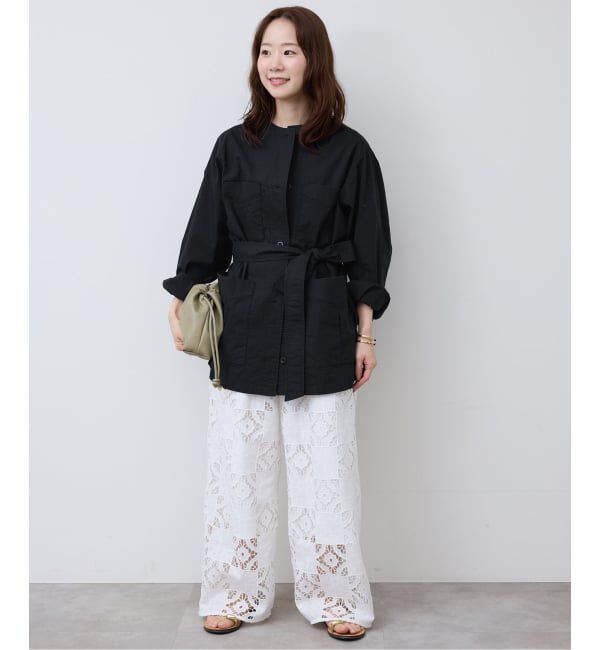 SLOBE IENA「《追加》ノーカラーサファリブルゾン」|その他|