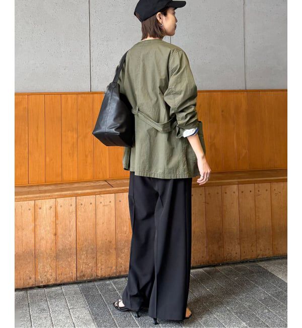 SLOBE IENA「《追加》ノーカラーサファリブルゾン」|その他|