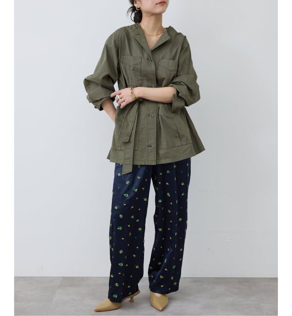 SLOBE IENA「《追加》ノーカラーサファリブルゾン」|その他|