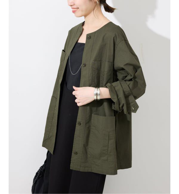 SLOBE IENA「《追加》ノーカラーサファリブルゾン」|その他|