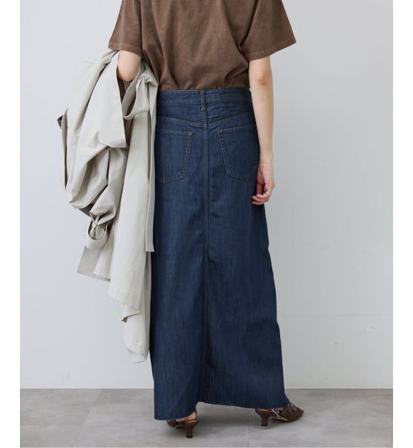 SLOBE IENA「《WEBのみ4サイズ展開》LE DENIM スリットフレアデニムスカート」|スカート|