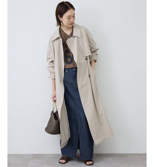 SLOBE IENA「《WEBのみ4サイズ展開》LE DENIM スリットフレアデニムスカート」|スカート|