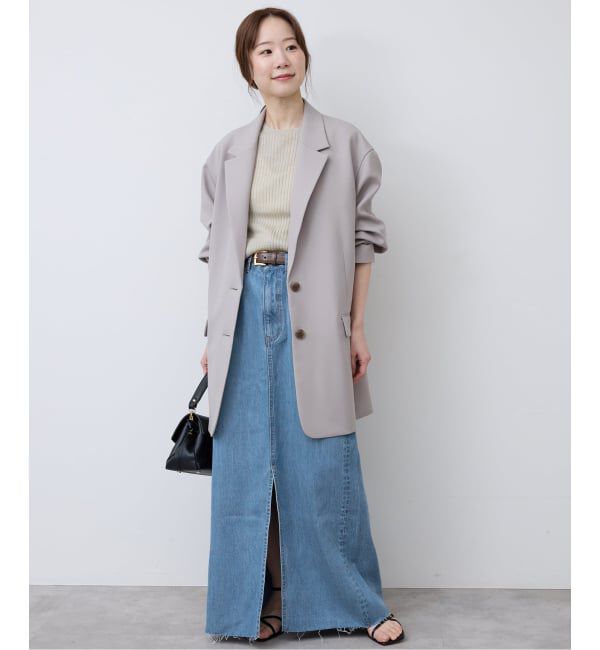 SLOBE IENA「《WEBのみ4サイズ展開》LE DENIM スリットフレアデニムスカート」|スカート|