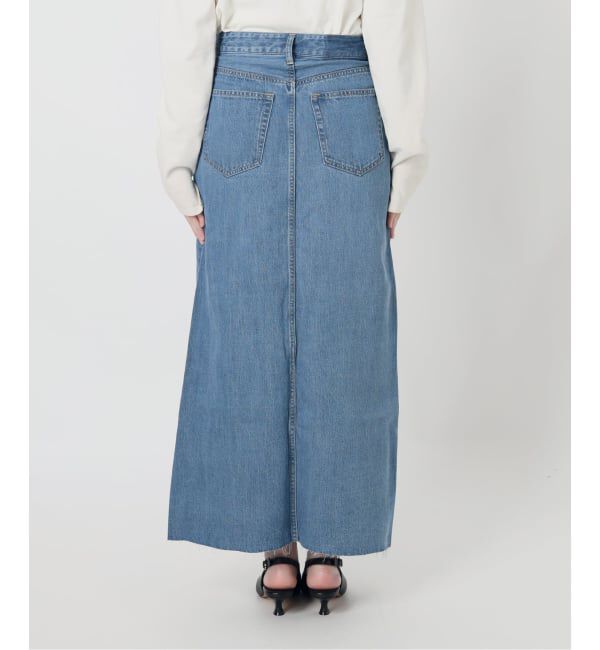 SLOBE IENA「《WEBのみ4サイズ展開》LE DENIM スリットフレアデニムスカート」|スカート|
