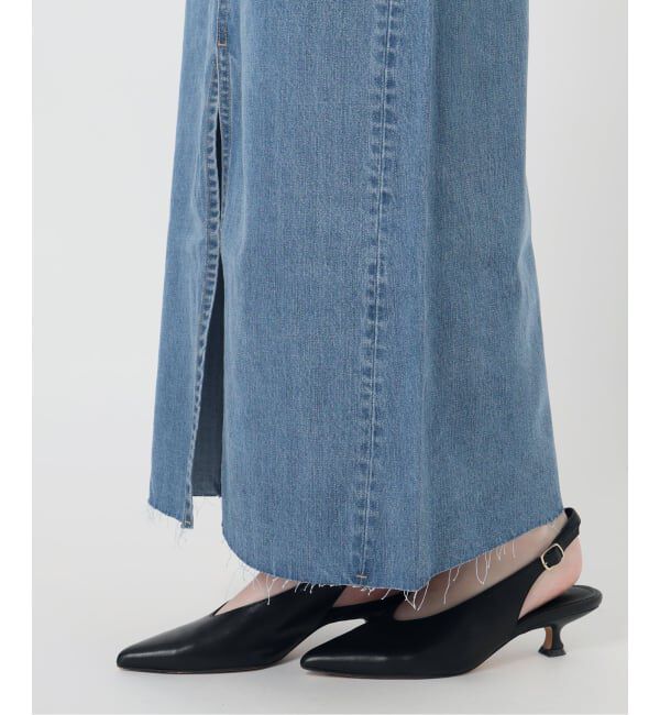 SLOBE IENA「《WEBのみ4サイズ展開》LE DENIM スリットフレアデニムスカート」|スカート|