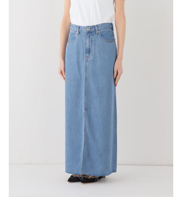 SLOBE IENA「《WEBのみ4サイズ展開》LE DENIM スリットフレアデニムスカート」|スカート|