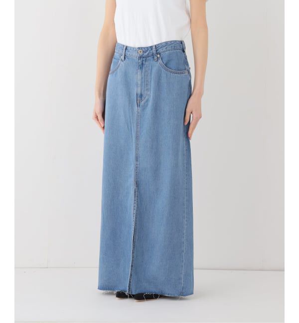 SLOBE IENA「《WEBのみ4サイズ展開》LE DENIM スリットフレアデニムスカート」|スカート|