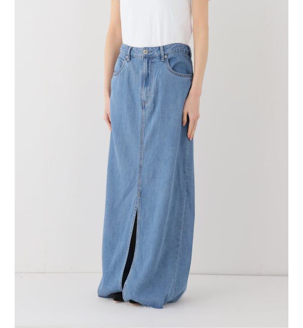 SLOBE IENA「《WEBのみ4サイズ展開》LE DENIM スリットフレアデニムスカート」|スカート|