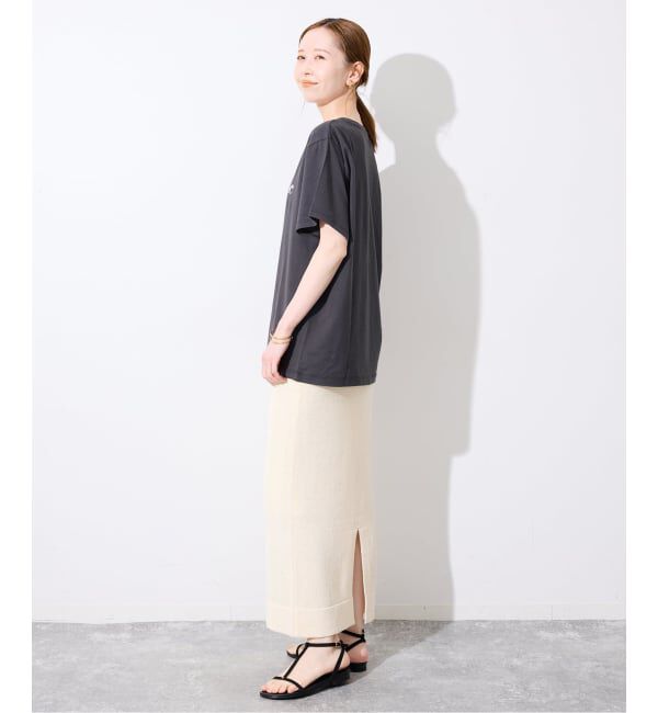 SLOBE IENA「《追加予約》La Hutte/ラ ユット SLOBE別注 ロゴTシャツ」|Tシャツ・カットソー|